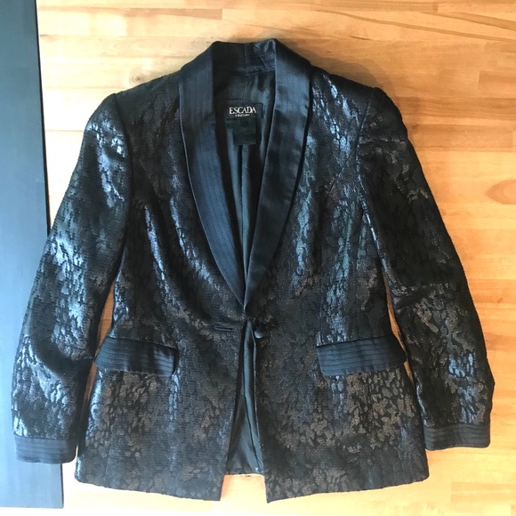Vintage Escada tuxedo blazer - Picture 2 of 15